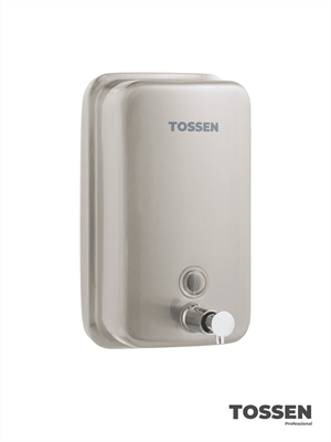 TOSSEN MN -1000 M (Steel Line) - механический диспенсер жидкого мыла 211056