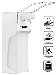 Tossen ML-1000 - локтевой дозатор для антисептика/мыла