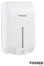 TOSSEN AL-7206 PW (Arctic white) - сенсорный диспенсер для мыла/дезинфицирующих средств