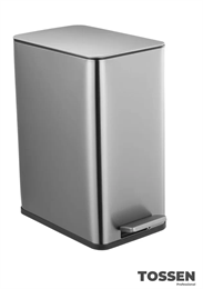 TOSSEN MV 1000 M - прямоугольное мусорное ведро, 10л. 211105