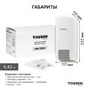 TOSSEN MN-7220 PW (Arctic white) - механический дозатор жидкого мыла 211041 - фото 6124